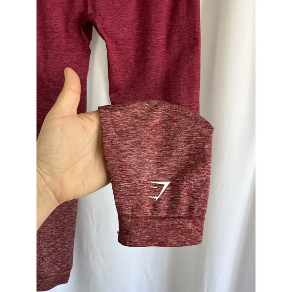 Gymshark Adapt Ombre Seamless Leggings Maroon Burgundy Women's Size XS - Picture 5 of 5
